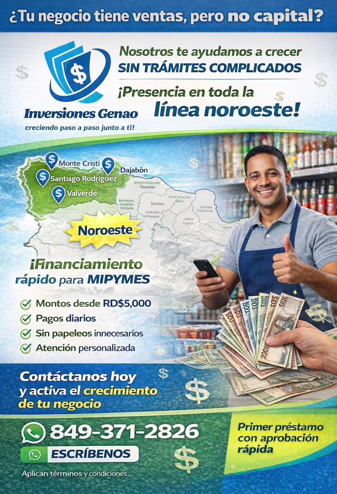 Financiamiento rápido para MIPYMES — Línea Noroeste